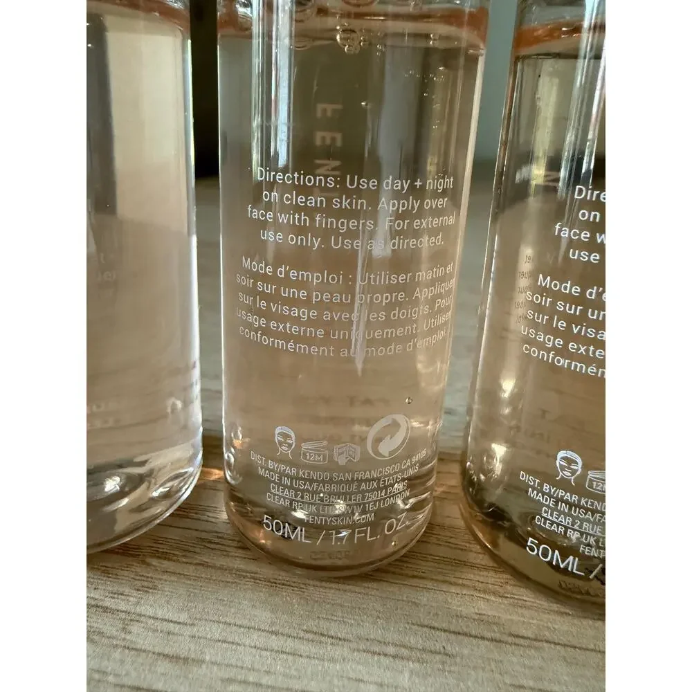 $54 Fenty Skin Fat Water Pore-Refining Toner Serum Bundle of 3 50mL New